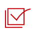 Icon of a checked box